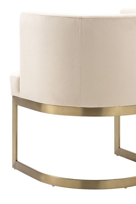 Lasco Matstol - Chalk - Bas i Borstad Mässing-view4