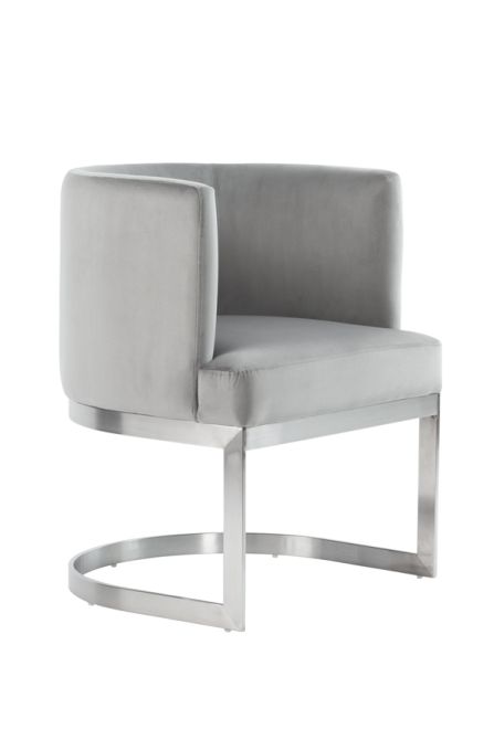 Lasco Dining Chair Dove Grey, Grey Dining Chairs Steel Legs