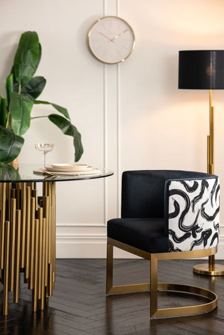 Suki Eetkamerstoel - Onderstel In Geborsteld Messing-view2