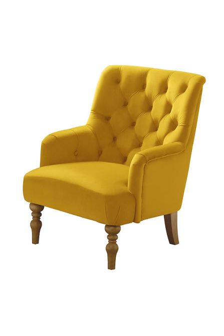Laterna Lounge-Sessel mit Knopfheftung - Gelb - Bild #0