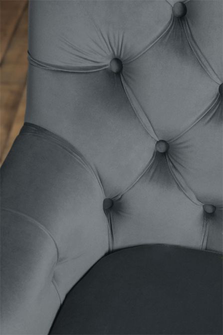 Laterna Lounge-Sessel mit Knopfheftung - Grau - Bild #0