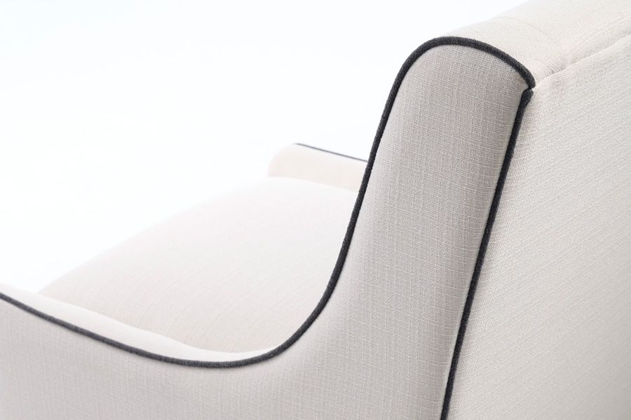 Lauren Sillón - Calico con ribete Negro-view5