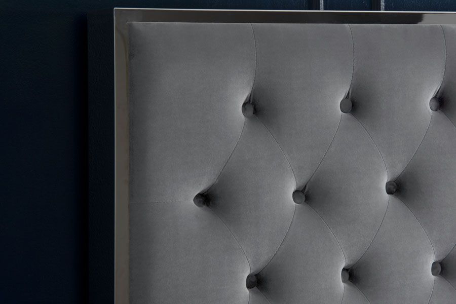 Lavinia Storage Bed Platinum  Grey  - Image #0
