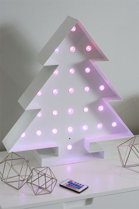 Sapin de Noël multicolore à LED  - Image #0