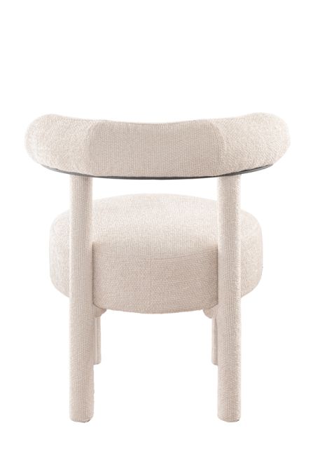 Lica Accent Chair Ivory Chenille -view5