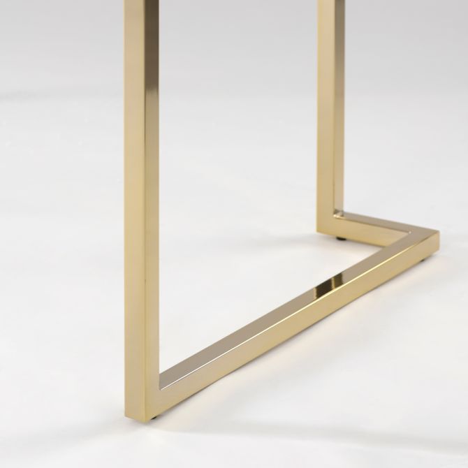 Lorenzo Schreibtisch - Weißglas-view3