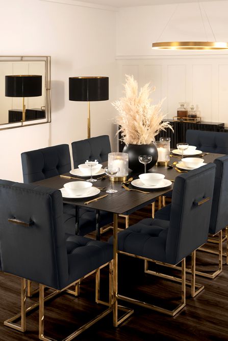 Lorenzo Chaise de salle à manger - Noir-view2