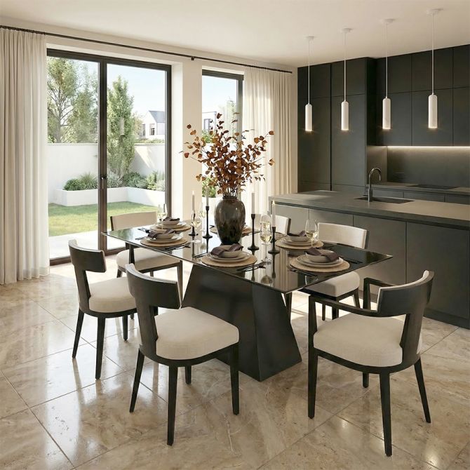 Loretta Esstisch Schwarz-view2