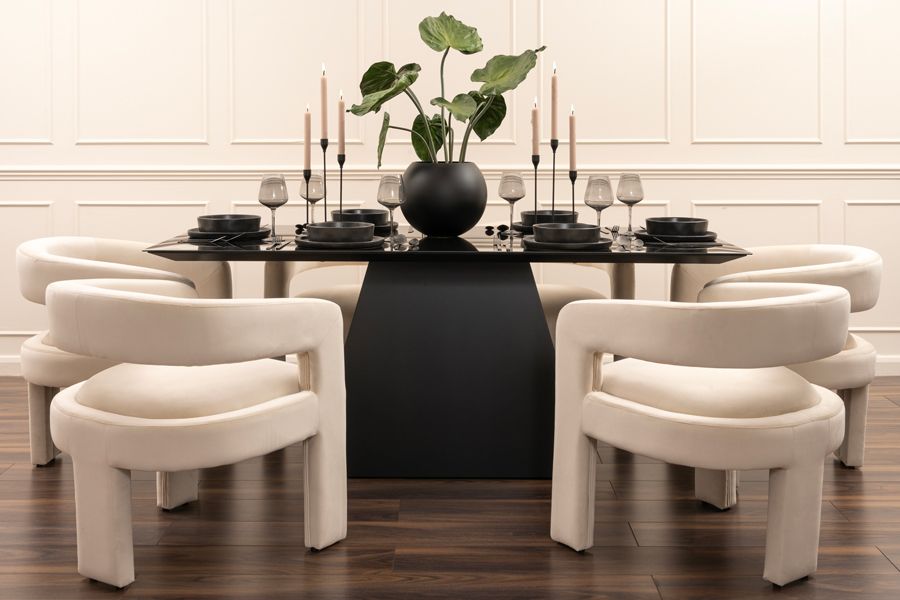 Loretta Table à manger - Noir -view2