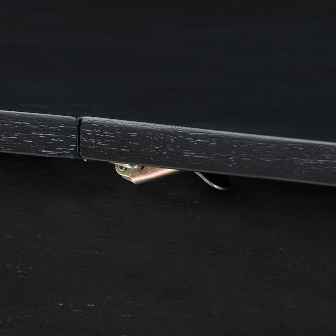 Capri Black Extending Dining Table -view8