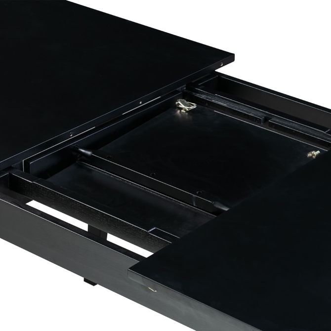 Capri Black Extending Dining Table -view7
