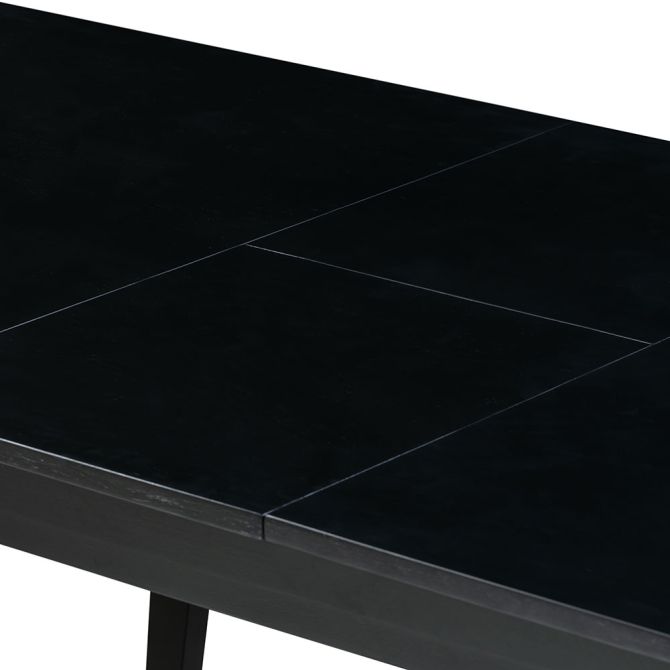Capri Black Extending Dining Table -view6