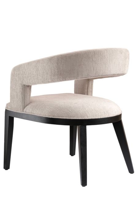 Madison Sedia da pranzo - Tapa chiaro - Nero-view4