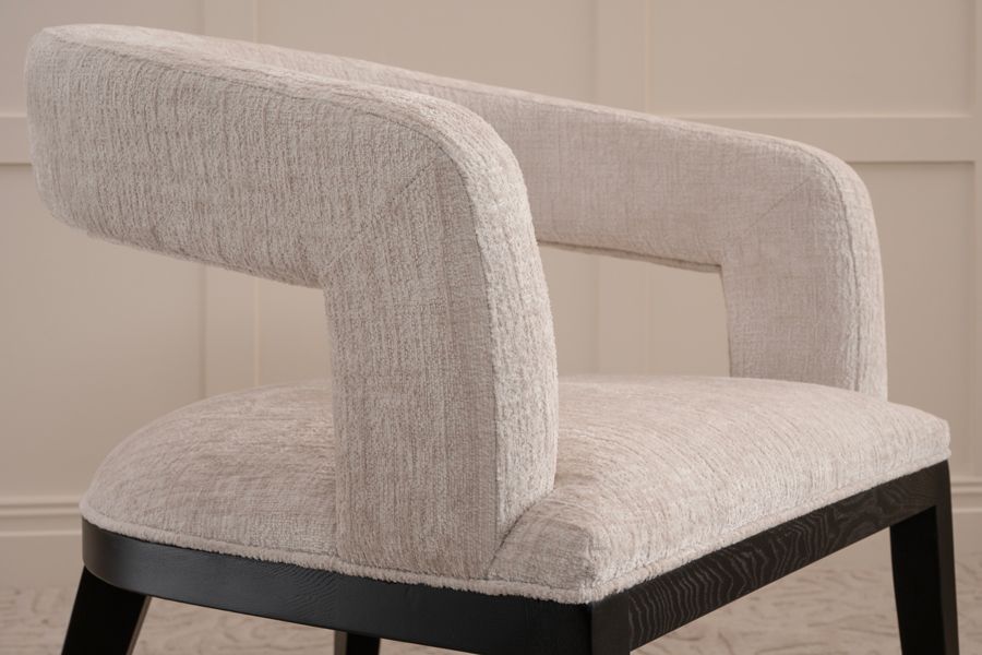 Madison Sedia da pranzo - Tapa chiaro - Nero-view7