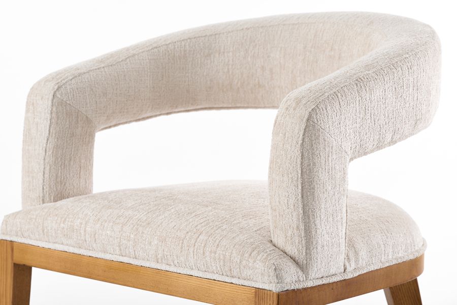 Madison Sedia da pranzo - Talpa chiaro - Castagno-view8