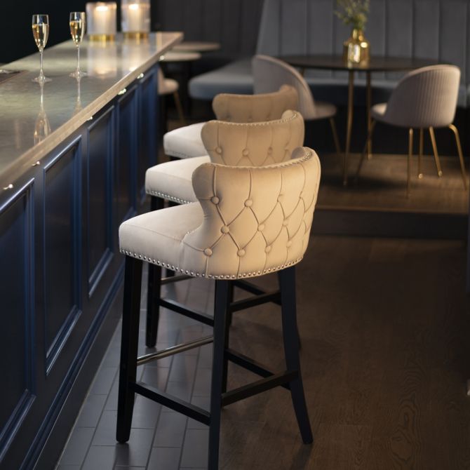 Margonia Bar stool Taupe - Image #0