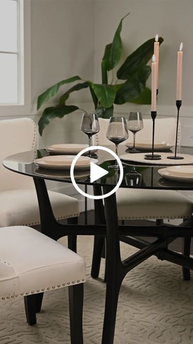 Margonia Chaise de salle à manger, piétement noir - Sable blanc-view6