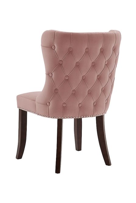 My Furniture Margonia Dining Chair, Blush Pink Leather Dining Chairs