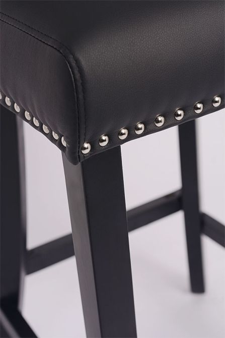 Margonia Bar stool Black PU Leather - Image #0