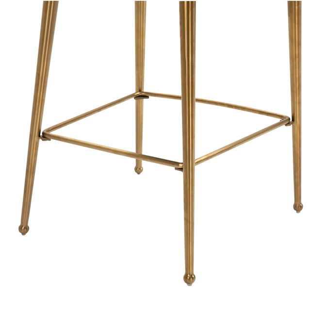 Mason Tabouret de bar, piétement or brossé - Craie-view6
