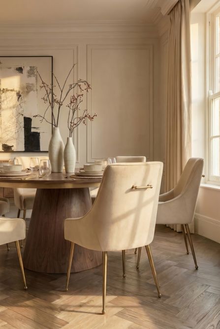 Mason Matstol Chalk - Ben i Borstat Guld-view3