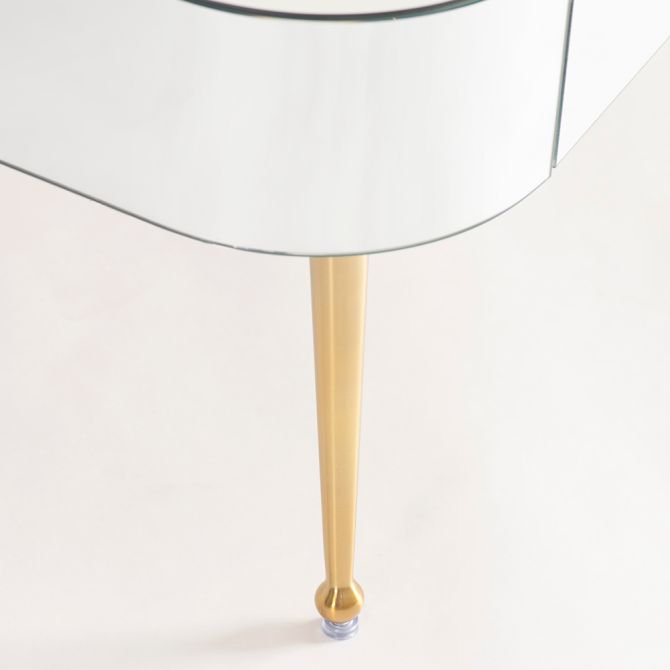 Mason Salontafel van Spiegelglas - Geborsteld Gouden Poten - Beeld #0
