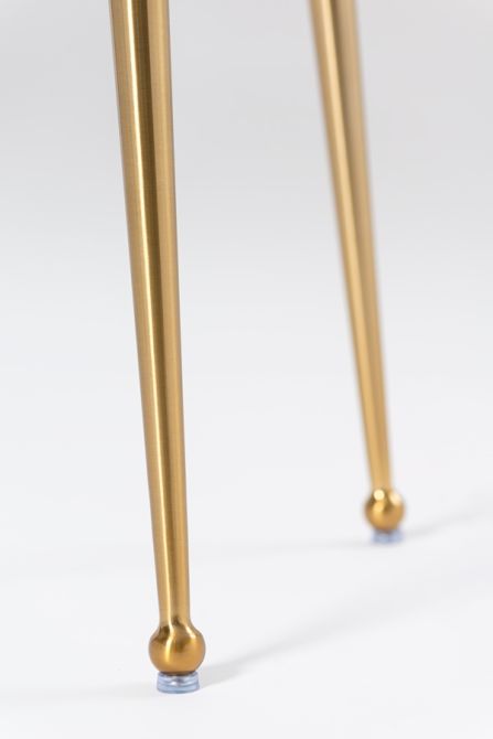 Mason Mirrored Console Table – Brushed Gold Legs - Image #0