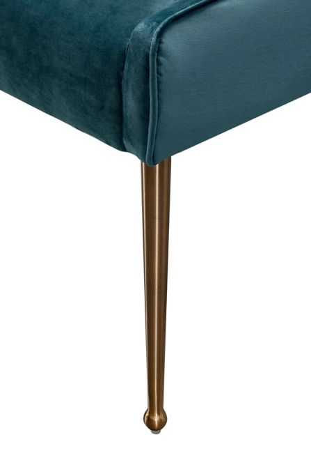 Mason Esstischstuhl Pfauenblau - Beine Gold Gebürstet - Bild #0