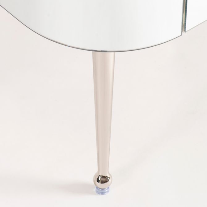 Meuble TV miroir Mason - Pieds en argent brillant - Image #0