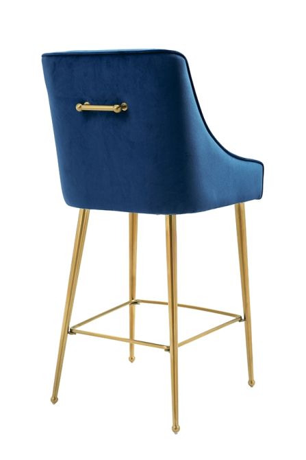 My Furniture Mason Bar Stool, Blue And Gold Leather Bar Stools