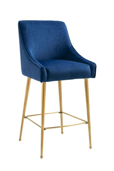 Blue and gold stool Clearance