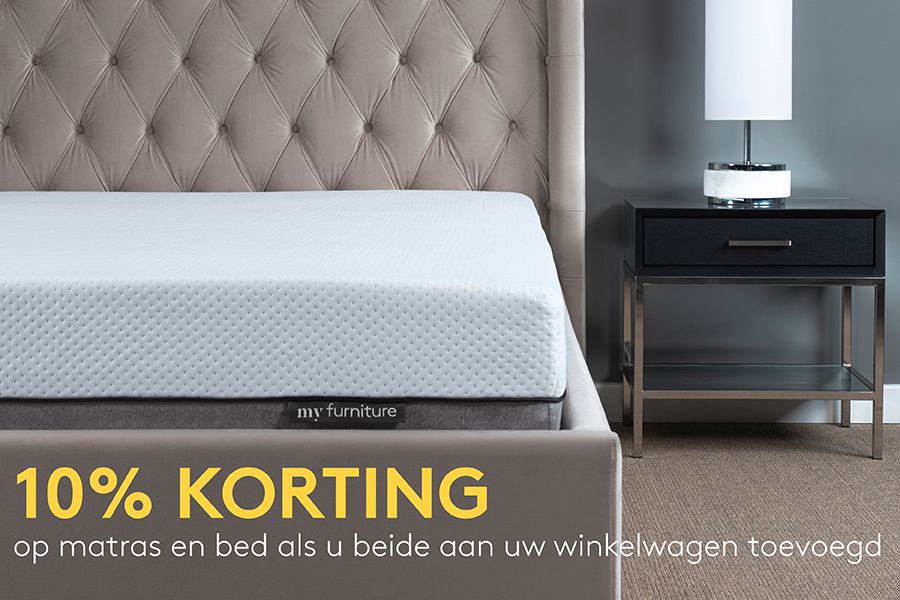 Mason Bed Zwart - Geborsteld Gouden Pootjes-view3