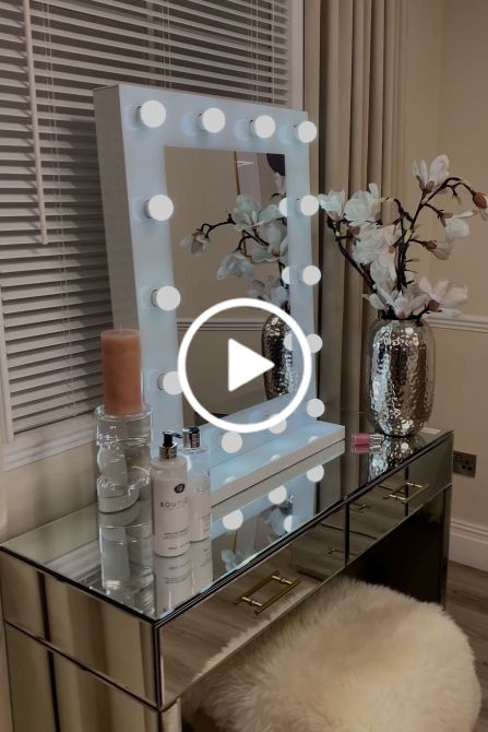 Melissa Sminkspegel - Vit Glas-view4