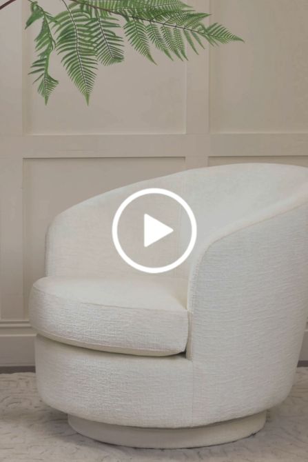 Melville Sedia girevole - Avorio-view5