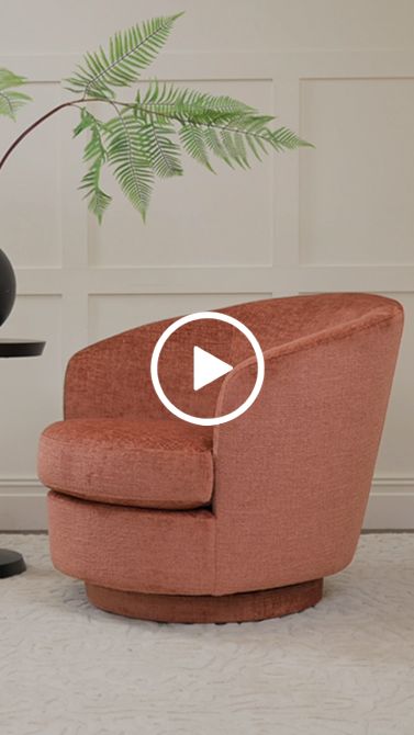 Melville Silla giratoria - Terracota-view5