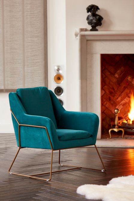 Mentosa Fauteuil - Turquoise - Beeld #0