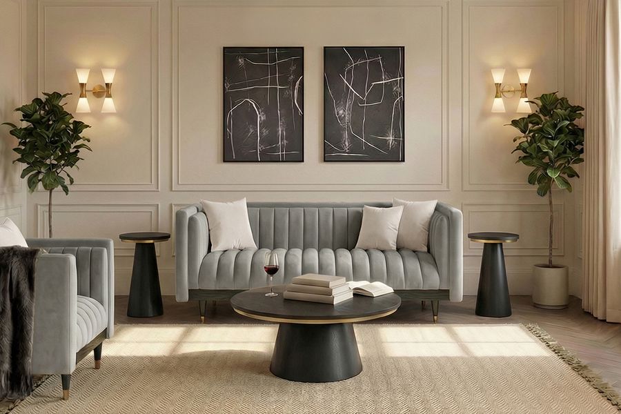 Metz Sofá 2 plazas - Gris Paloma-view2