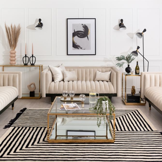 Metz Sofá 2 plazas - Tiza -view2