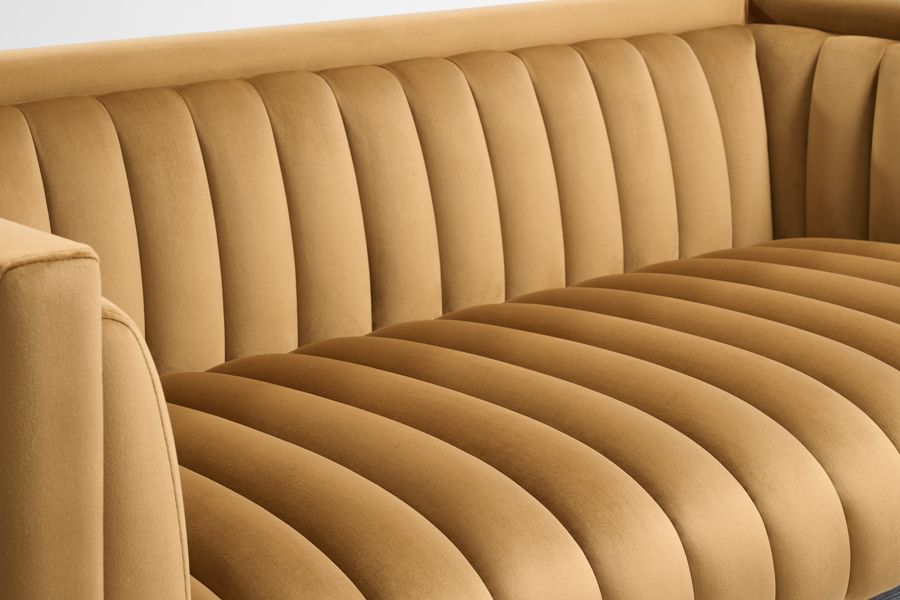 Metz Two Seat Sofa - Camel-view5