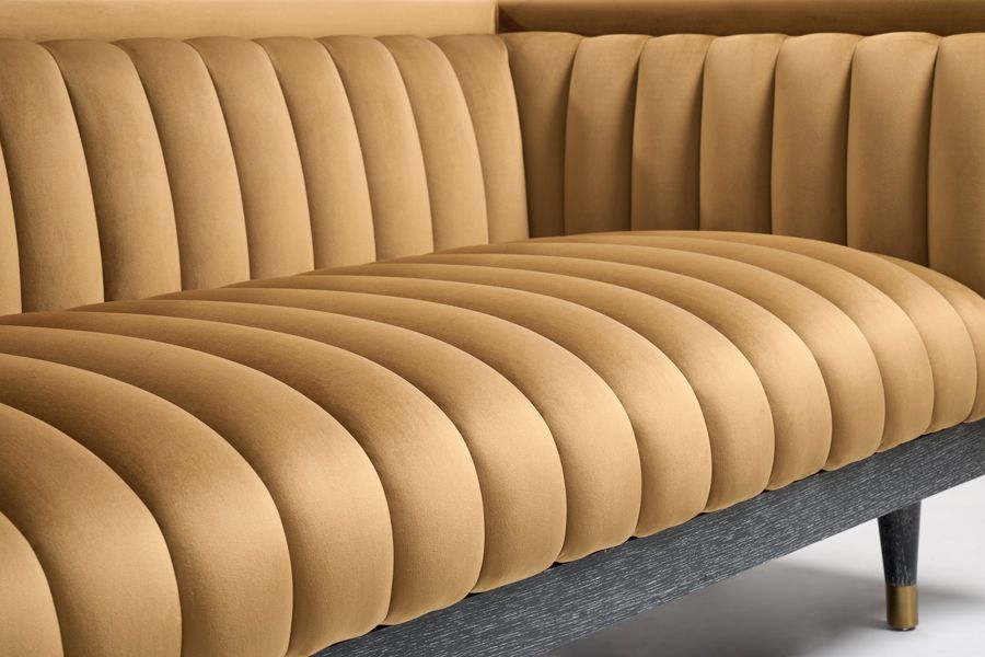 Metz Two Seat Sofa - Camel-view6