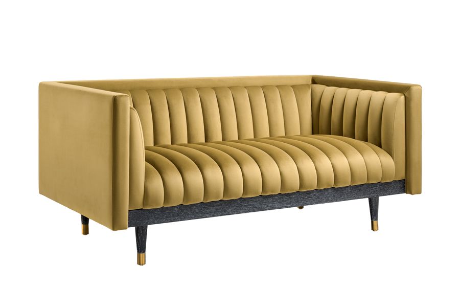 Metz Two Seat Sofa - Olive-view3