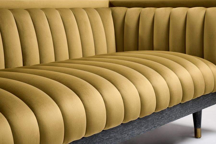 Metz Two Seat Sofa - Olive-view5