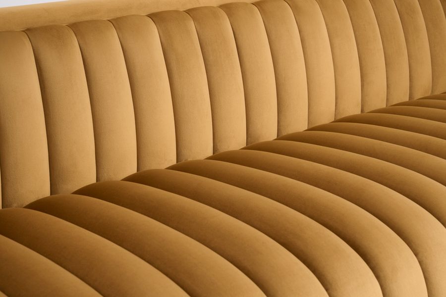 Metz Three Seater Sofa - Camel-view4