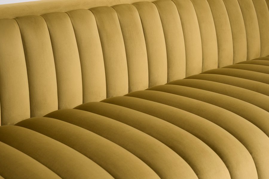 Metz Three Seater Sofa - Olive-view3