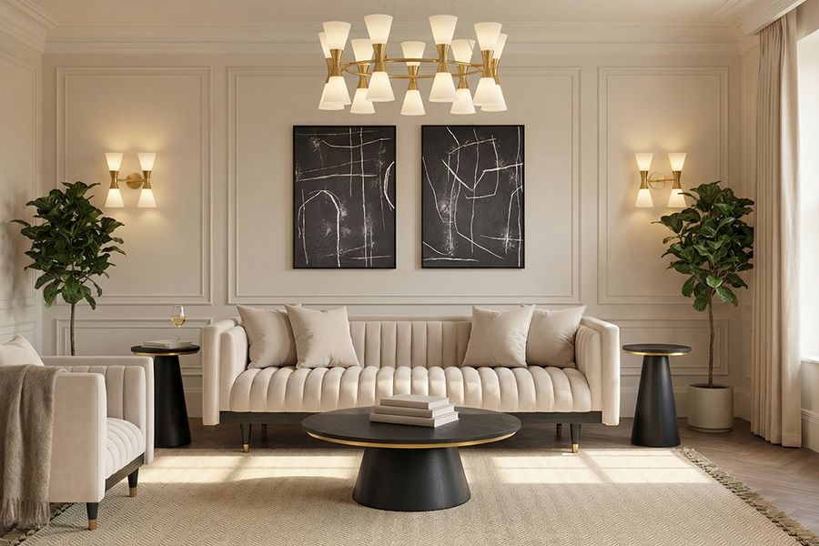 Metz Sofá 3 plazas - Tiza -view2