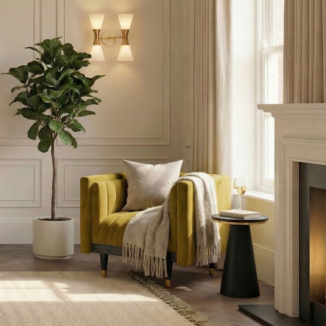 Metz Armchair - Olive-view2