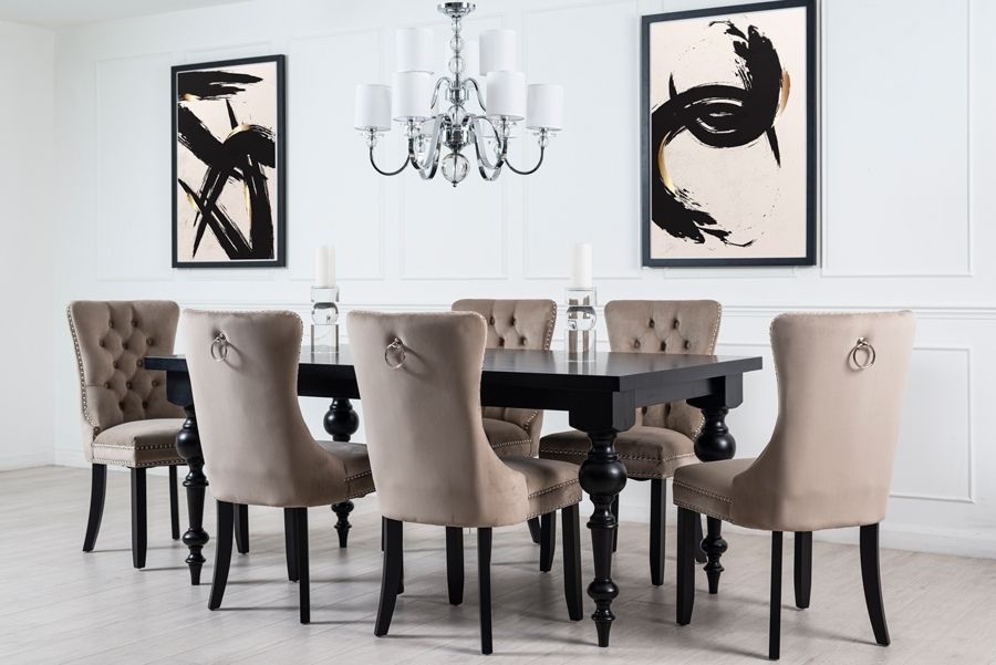 Antoinette Eetkamerstoel Taupe-view2