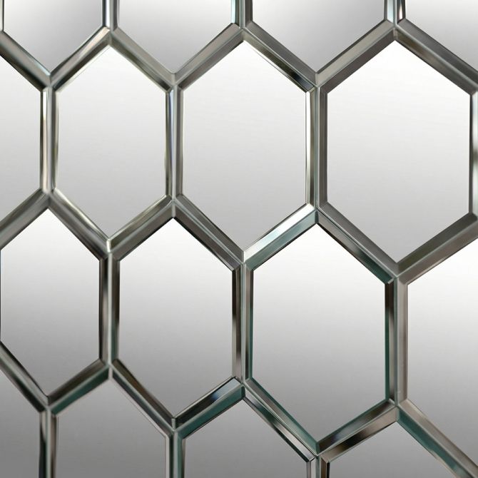Wandtegels van Spiegelglas Hexagonaal Pak-view5