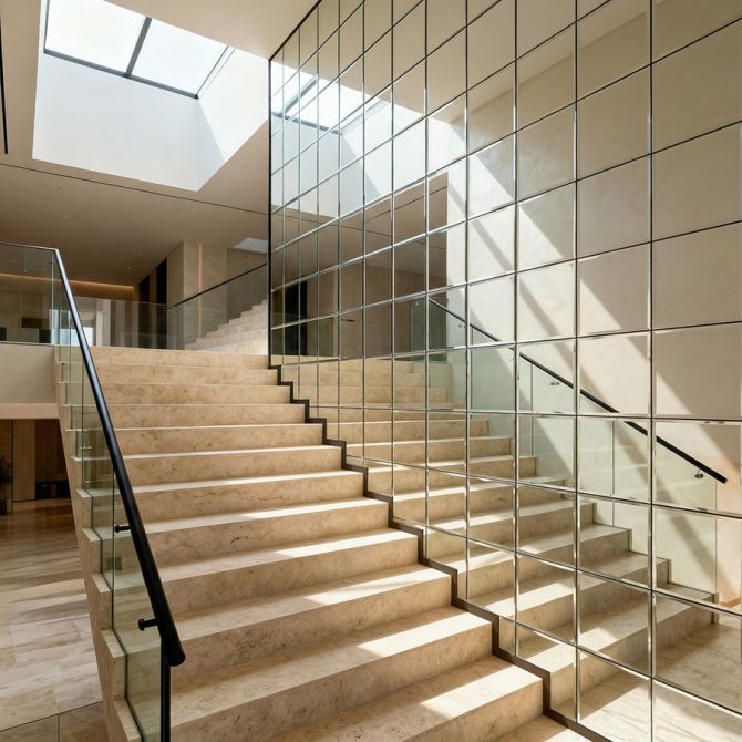 Fyrkantiga Väggplattor i Spegelglas - Paket-view2