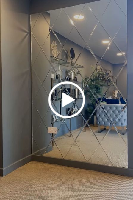 Confezione di grandi Piastrelle rettangolari da parete a Specchio-view1